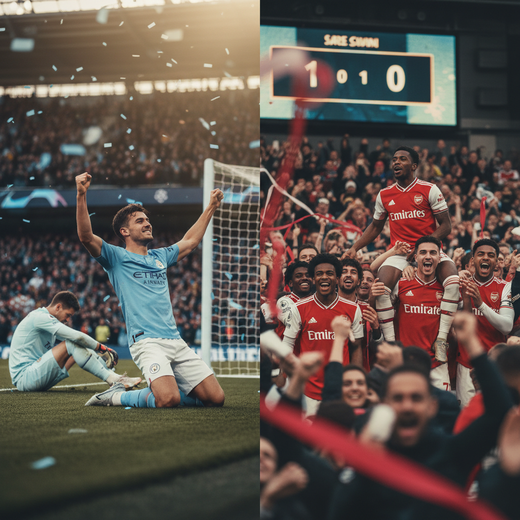 City Menang Dramatis atas Madrid, Arsenal Berpesta di Liga Champions